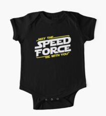 May The Speed Force Be With You Short Sleeve Baby One-Piece