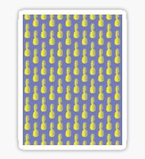 Pineapples - Purple & Yellow #417 Sticker