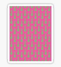 Pineapples - Pink & Green #464 Sticker