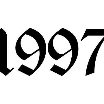 quot 1997 quot Sticker for Sale by Patricia Hart Redbubble