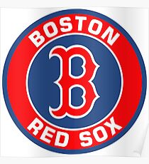 JOJOM Boston Red MLB Poster