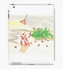 Cat conquering the Christmas tree iPad Case/Skin