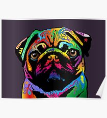 Pug Dog Poster