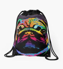Pug Dog Drawstring Bag