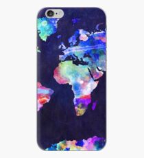 World Map Urban Watercolor iPhone Case