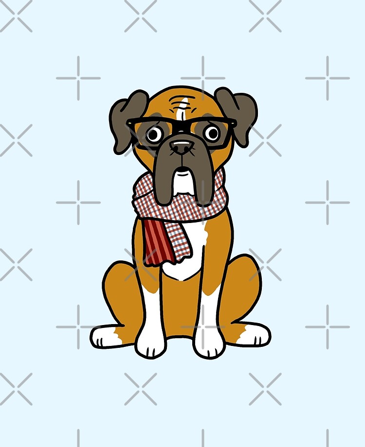 Cartoon Boxer Dog