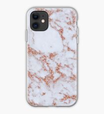 Vinilo o funda para iPhone Mármol intenso de oro rosa