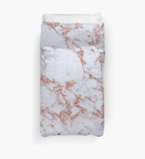 Funda nórdica Mármol intenso de oro rosa