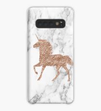 Rose gold marble unicorn Case/Skin for Samsung Galaxy
