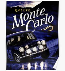 MONTE CARLO : Vintage 1947 Auto Rallye Advertising Print Poster