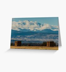Longs Peak Above The Clouds Greeting Card