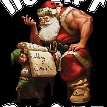 Santa Bodybuilding Santa Claus Bodybuilder No Lift No Gift Premium T-Shirt
