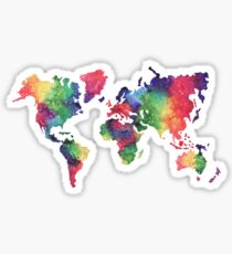 World Map Sticker