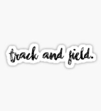 track and field. Sticker