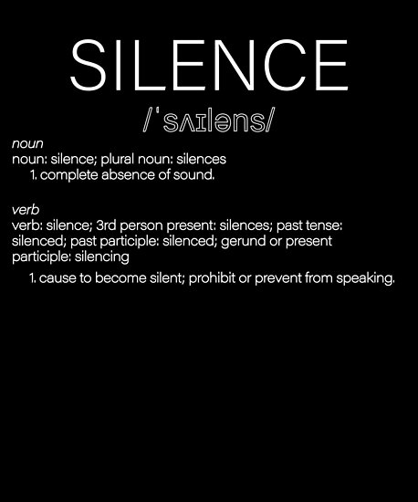 silence-funny-dictionary-definition-posters-by-tengerimalac75-redbubble