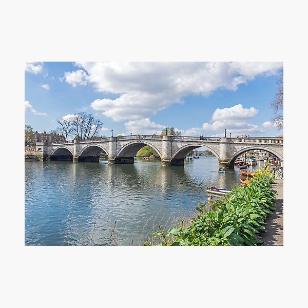 Richmond Bridge view, London Photographic Print
