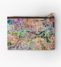 London Karte Kunst Aquarell Täschchen