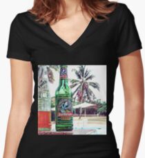 Julbrew - the beer of Gambia in paradise version 2 Women's Fitted V-Neck T-Shirt