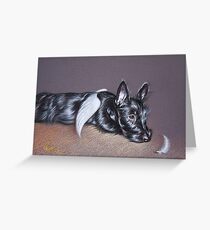 Tired angel Greeting Card