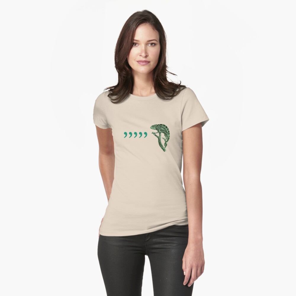 comma comma comma chameleon t shirt