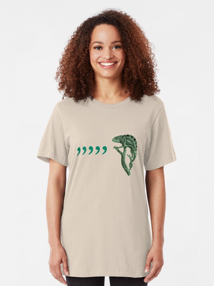 comma comma comma chameleon t shirt