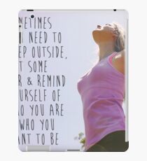 Women's Fitness Inspirational Quote iPad Case/Skin