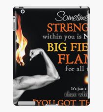 Women's Fitness Inspirational Quote iPad Case/Skin