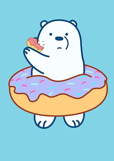 33368725 Ice Bear We Bare Bears Donut P Poster