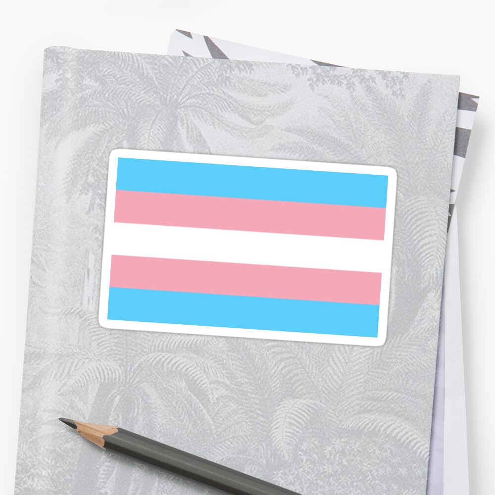 Trans Flag Sticker By Fjmg Redbubble