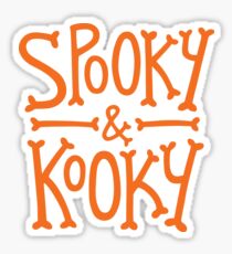 Spooky & Kooky (orange) Sticker