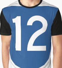 Australian State Route 12 | Australia Highway Shield Sign Graphic T-Shirt