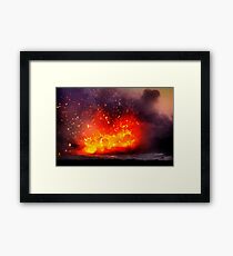 Kilauea Volcano at Kalapana 9 Framed Print