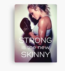 Women's Fitness Inspirational Workout Quote Canvas Print