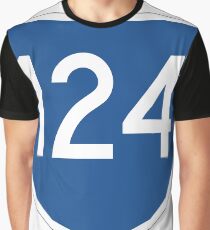 Australian State Route 124 | Australia Highway Shield Sign Graphic T-Shirt