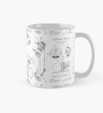 Nikola Tesla and Tesla Motor Blueprint Mug Mug