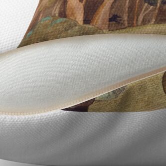 Alternate view of Walk in a forest Throw Pillow