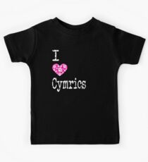 I Herz Cymrics | Liebe Cymric Katzenrassen Kinder T-Shirt