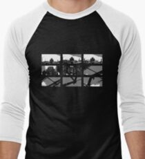 Crossing The Bridge into The Abstract - Black Men's Baseball ¾ T-Shirt