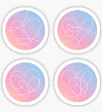BTS Love Yourself S E L F Pop Socket Sized Stickers Sticker