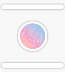 BTS Love Yourself S E L F Pop Socket Sized Sticker - L version Sticker