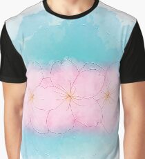 Zen Cherry Flowers - Light Graphic T-Shirt
