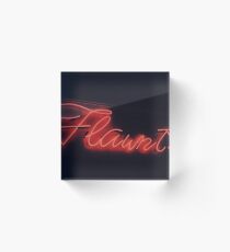 Flaunt Acrylic Block