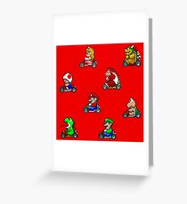 Super Mario Kart / Characters / Red Greeting Card