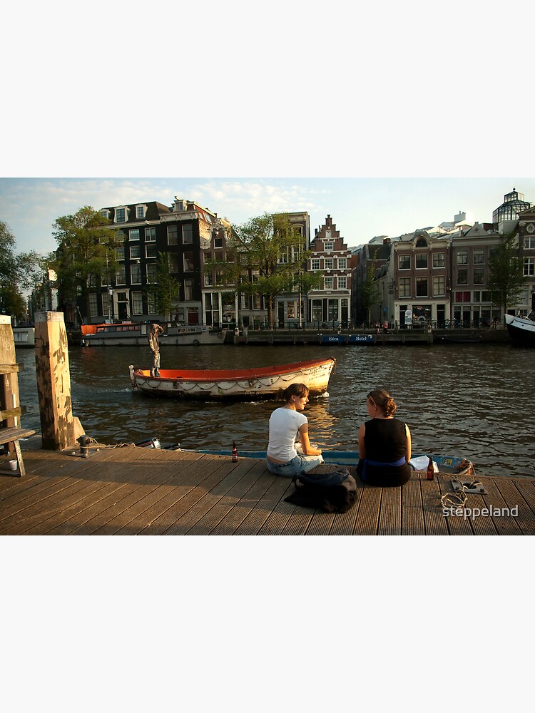 Two young women and a boatman by steppeland