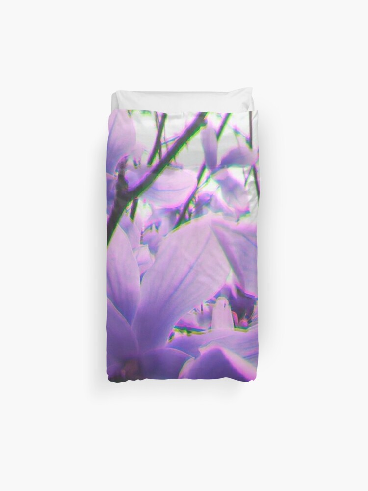 Purple Flowers Duvet Cover By Axxe Redbubble