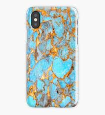 Turquoise and Gold iPhone / Samsung Galaxy Case iPhone Case