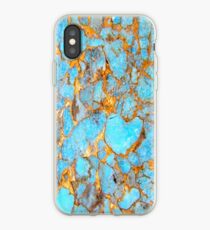 Vinilo o funda para iPhone Turquesa y oro