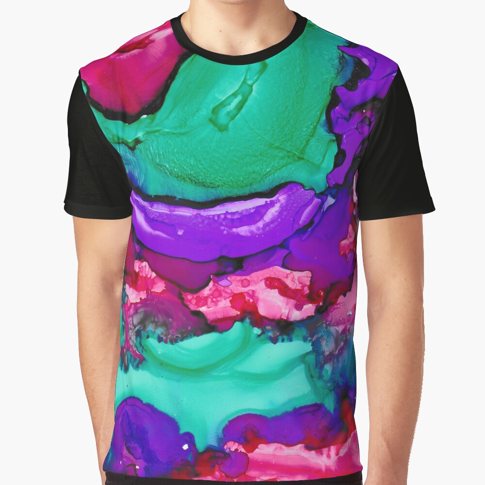 Psychedelic Grape Graphic T-Shirt