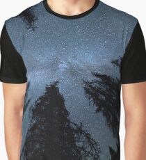 Celestial Starlight In The Forest Near Lake Irene Colorado Graphic T-Shirt