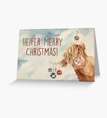 Heifer Merry Christmas! Greeting Card